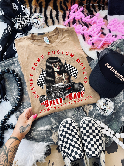 Cherry Bomb Custom Motors tee