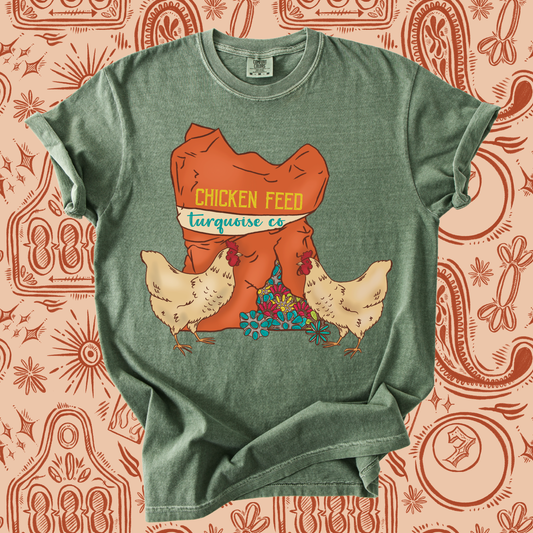 Chicken feed tee