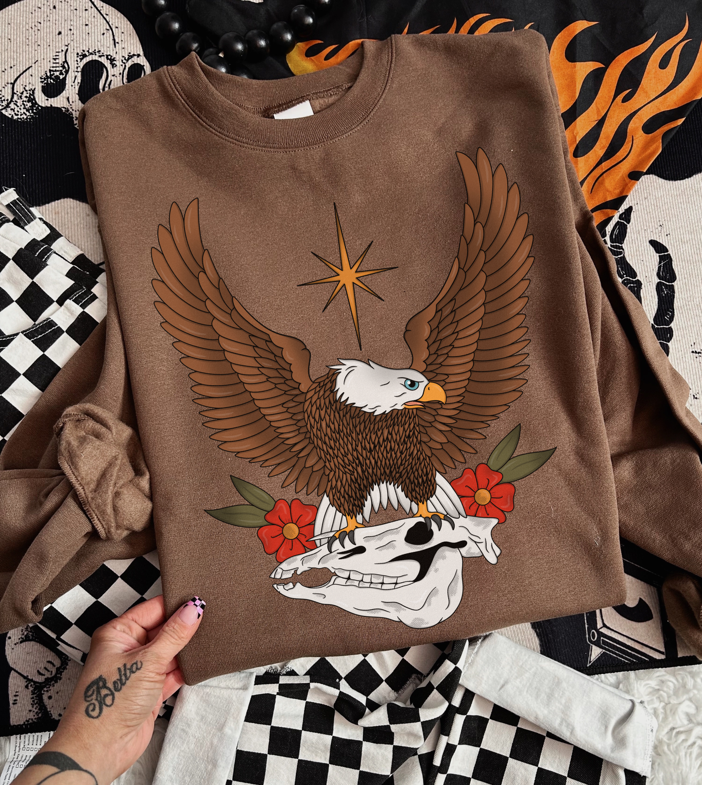 EAGLE OVER HORSE SKULL CREW