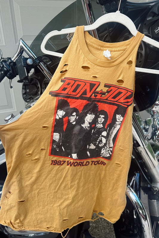 Bonjovi Distressed Tank-size Large