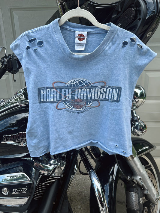 2008 Harley Ghost Town NC Cropped tank-size large
