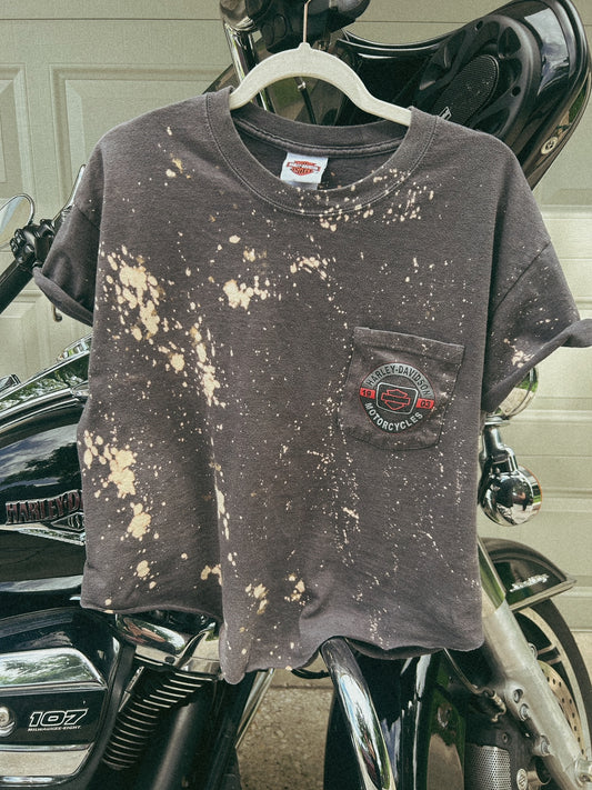 Lavale Maryland Harley Cropped tee-size Large